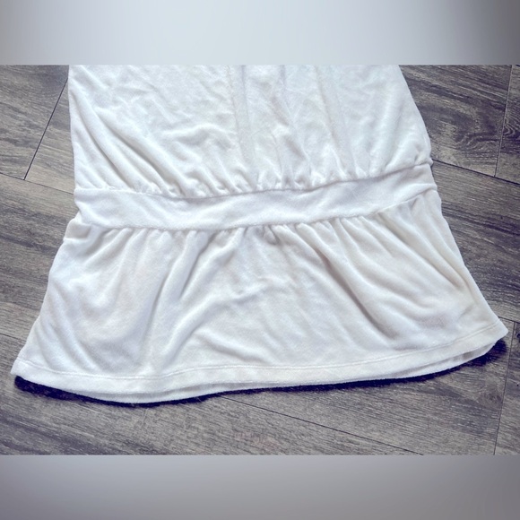 XOXO White Terry Cloth Cover Up Swim Dress with Colorful Trim. Size XL - Picture 7 of 11